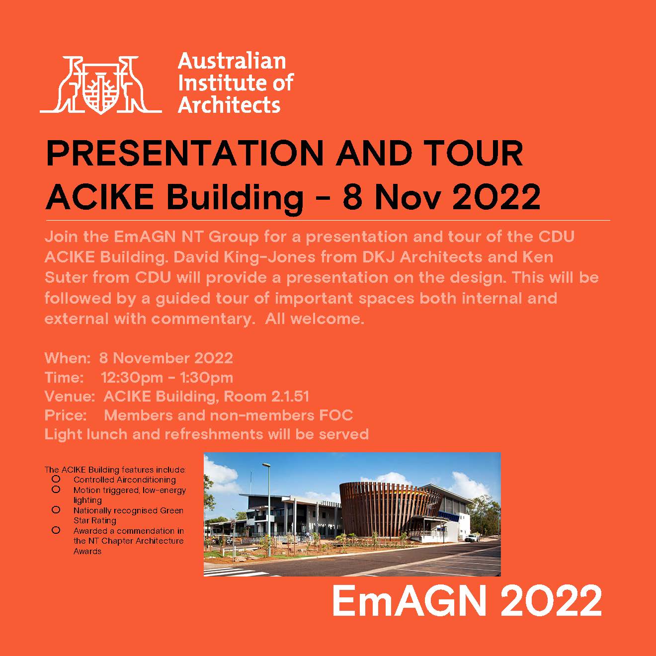 ACIKE Tour and Presentation - Charles Darwin University